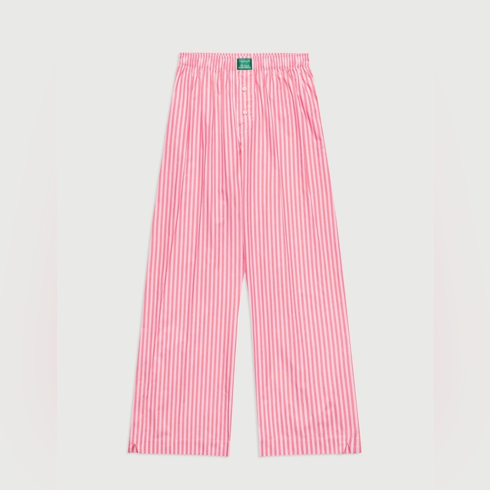 Pink Striped Women's Pajama Pants